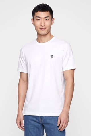 Men 3 Pcs Crew Neck Short Sleeve Brand Logo T-Shirt, Multicolor