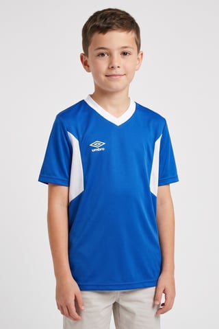 Kids Boy Sportswear Fit Short Sleeve Training Jersey, Blue