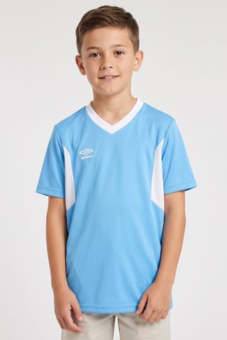 Kids Boy Sportswear Fit Short Sleeve Training Jersey, Light Blue