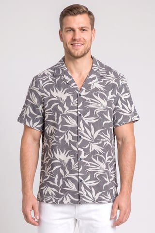 Men Regular Fit Floral Short Sleeve Casual Shirt, Multicolor