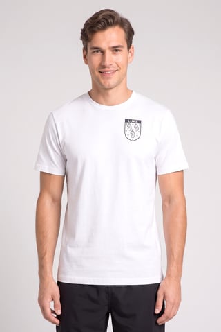 Men Sportswear Fit Short Sleeve Outdoor T-Shirt, White