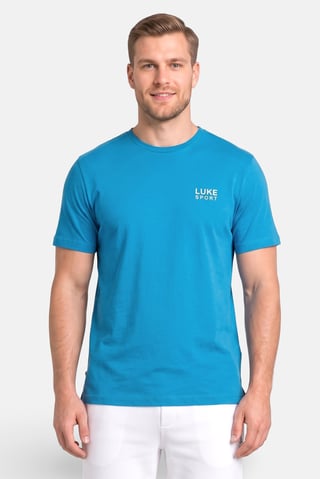 Men Sportswear Fit Short Sleeve Outdoor T-shirt, Blue