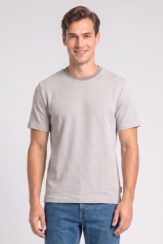 Men Crew Neck Short Sleeve Textured T-Shirt, Multicolor