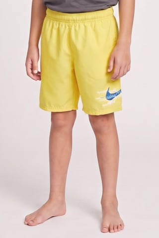 Kids Boy Brand Logo Board Shorts, Yellow