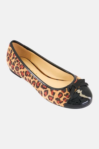 Women Animal Print Slip On Flats, Multicolor
