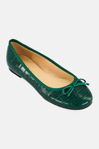 Women Maddox Slip On Flats, Dark Green