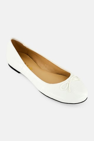 Women Slip On Flat Shoes, White