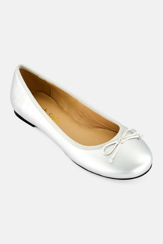 Women Maddox Slip On Flats, Silver