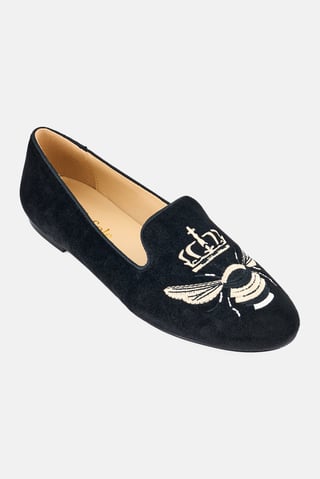 Women Hefner Slip On Flats, Black