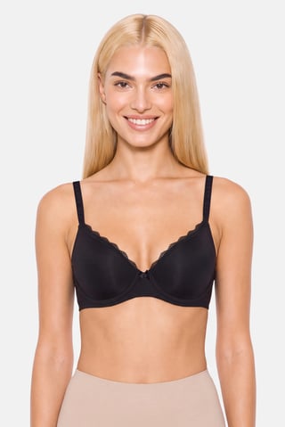 Women 3 Pcs Solid Lightly Padded Underwired Bra, Multicolor