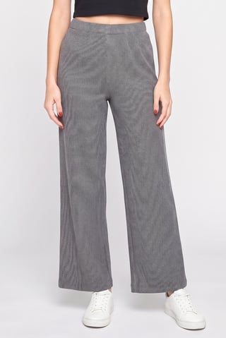 Women Regular Fit 32 Inseam Plain Wide Leg Pants, Multicolor