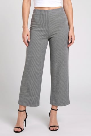 Women Regular Fit 34 Inseam Plain Wide Leg Pants, Multicolor