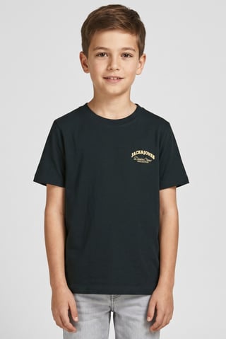 Kids Boy Brand Short Sleeve Logo T-Shirt, Dark Green