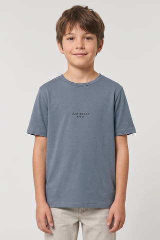 Kids Boy Crew Neck Short Sleeve Graphic Print T-Shirt, Grey