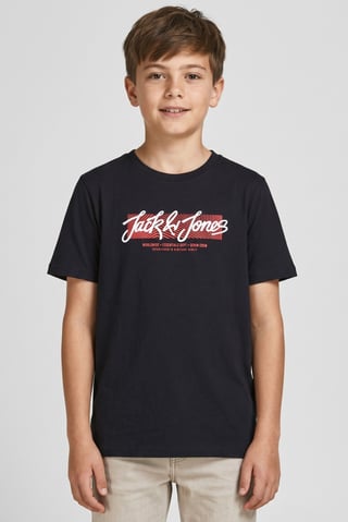 Kids Boy Crew Neck Short Sleeve Graphic Print T-Shirt, Deep Navy