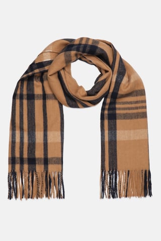 Men Checkered Scarf, Multicolor