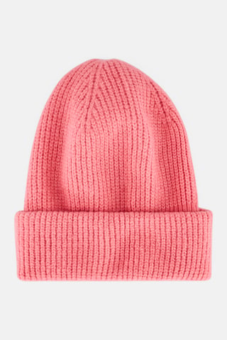 Women Knitted Beanie Hat, Pink