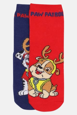 Kids Boy 2 Pairs Paw Patrol Crew Socks, Multicolor