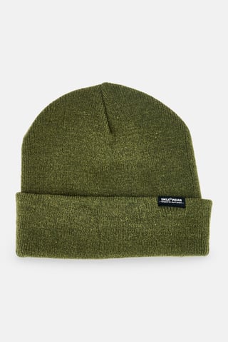 Men Textured Beanie, Olive