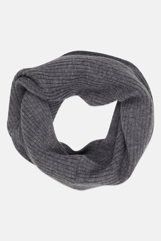 Men Knitted Scarf, Grey