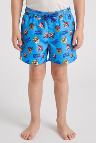 Sinsay x Raw Patrol Kids Boy Graphic Print Board Shorts, Blue