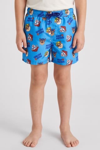 Sinsay x Raw Patrol Toddlers Boy Graphic Print Board Shorts, Blue