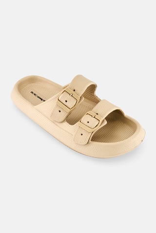 Men Slip On Slide, Beige