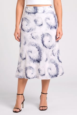 Women Tie Dye Maxi Skirt, Multicolor