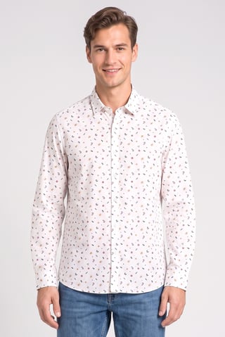 Men Regular Fit Allover Print Long Sleeve Casual Shirt, Multicolor