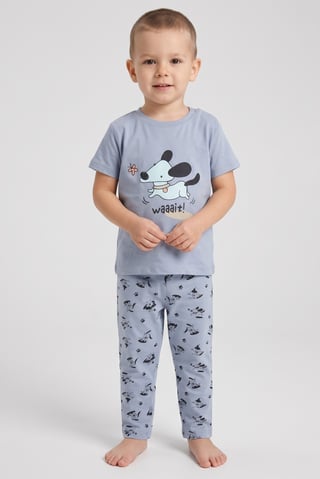 Toddlers Boy 2 Pieces Graphic Print Pajama Set, Multicolor