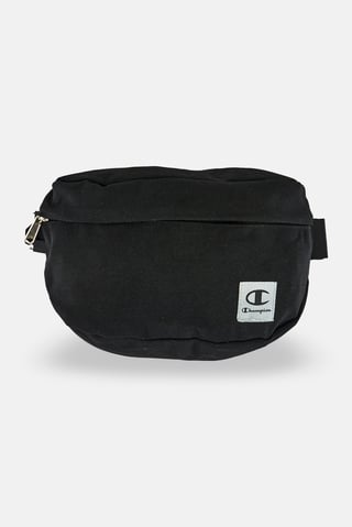 Men Brand Logo Fanny Bag, Black