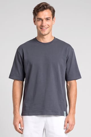 Men Sportswear Fit Short Sleeve Outdoor T-Shirt, Dusty Navy