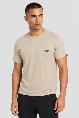 Men Sportswear Fit Short Sleeve Outdoor T-Shirt, Beige
