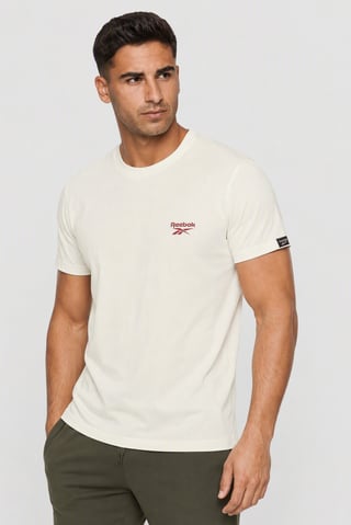 Men Sportswear Fit Short Sleeve Outdoor T-Shirt, Ivory