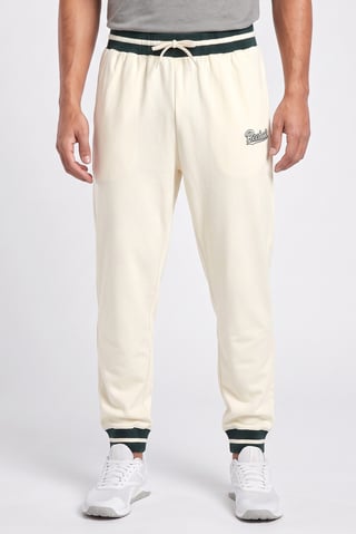 Men Sportswear Fit Drawstring Outdoor Sweatpants, Beige