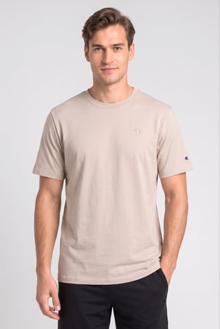 Men Sportswear Fit Short Sleeve Outdoor T-Shirt, Beige