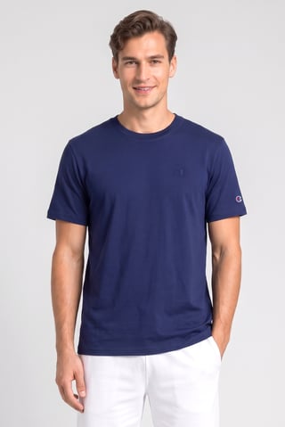 Men Sportswear Fit Short Sleeve Outdoor T-Shirt, Navy