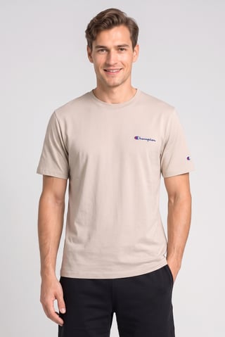 Men Sportswear Fit Short Sleeve Outdoor T-Shirt, Beige