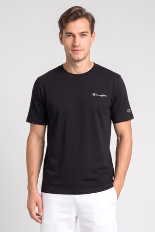 Men Sportswear Fit Short Sleeve Outdoor T-Shirt, Black