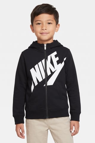 Toddlers Boy Sportswear Fit Long Sleeve Hoodie, Black