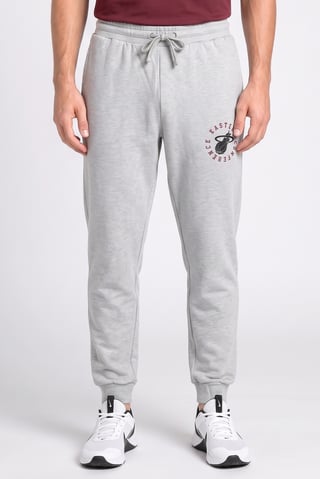 Men Sportswear Fit Drawstring Outdoor Track Pants, Grey