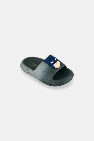 Kids Boy Batman Slip On Slides, Grey