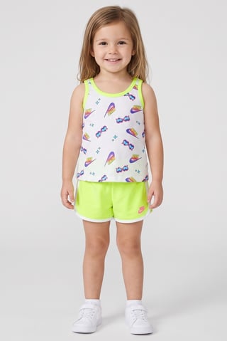 Toddlers Girl 2 Pieces Sleeveless Vest And Shorts Set, Multicolor