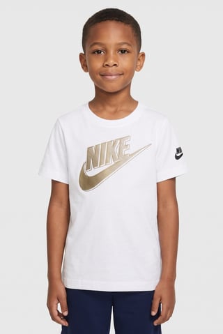 Kids Boy Sportswear Fit Short Sleeve Outdoor T-Shirt, White
