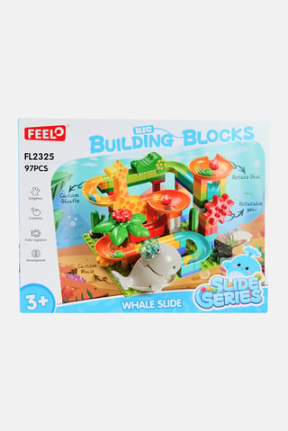 Whale Slide Run Building Block Set