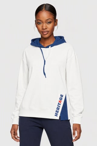 Women Sportswear Fit Long Sleeve Outdoor Hoodie, White
