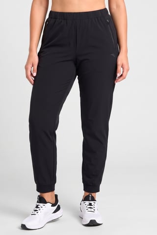 Women Sportswear Fit Drawstring Training Track Pants, Black