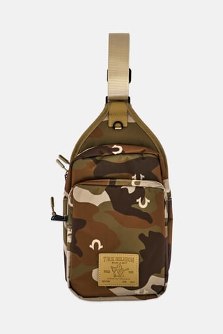Men Camouflage Cross Body Bag, Multicolor
