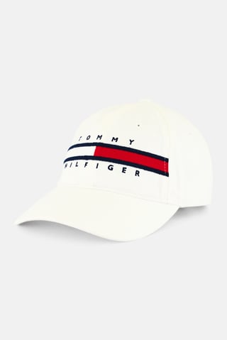 Men Embroidered Logo Adjustable Baseball Cap, White