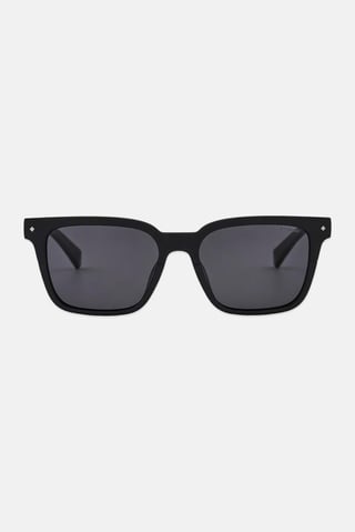 Men PLD 6044/S Square Sunglasses, Black